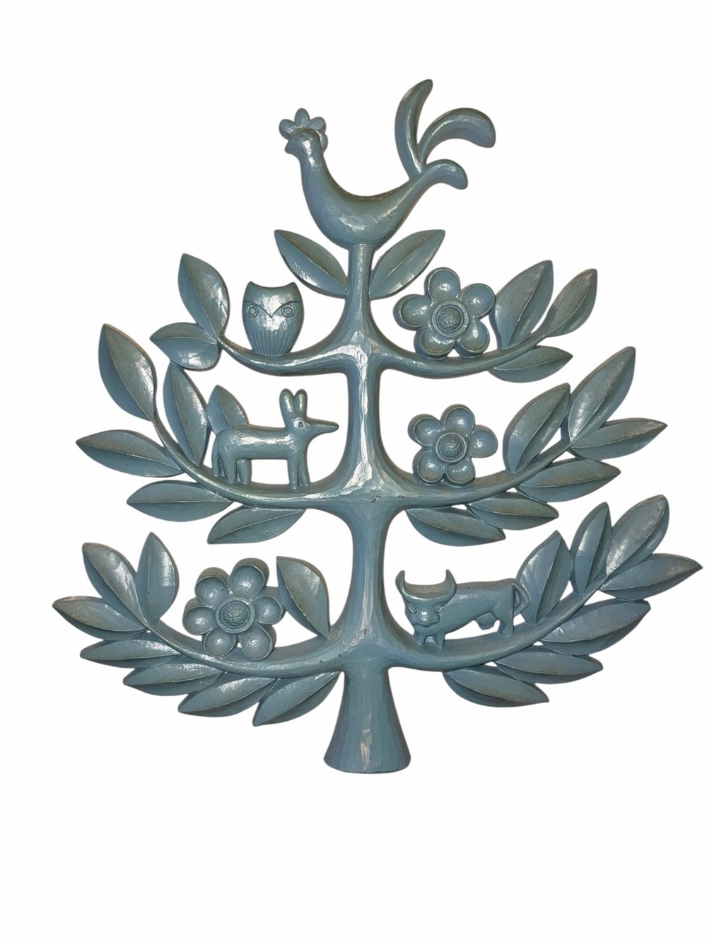 Vintage 70’s Folk Art Homco “Tree of Life” Wall Art Cottagcore USA
